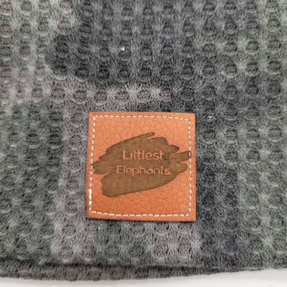LITTLEST ELEPHANTS | camo camouflage waffle knit lightweight beanie toque hat - Picture 2 of 5